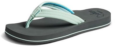 Reef Cushion Breeze Damen-Sandalen, Grau/Mint, 8