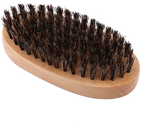Spazzola di Cinghiale Rettangolare Spazzola per Capelli Militare Cinghiale 8 × 5 × 3 Uomo Finto Manico in Legno di Cinghiale Tasca Militare Baffi Barba Pettine Spazzola per