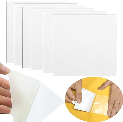 KAIHENG Aufblasbares Flicken-Reparaturset, selbstklebend wasserdicht TPU, Pool-Reparaturflicken, 8.8cm x 8.8cm, transparenter Vinyl-Reparaturflicken für aufblasbaren Pool, Schwimmring, 6PCS