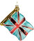 BRUBAKER Flagge Großbritannien - Handbemalte Weihnachtskugel aus Glas - 10 cm Baumkugel - UK Flagge England - Mundgeblasener Christbaumschmuck - Figur Lustig Deko Anhänger