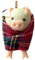 Windspiele Für Draußen Metall Yin Schweinchen in Decken, lustige Weihnachtsdekoration, Weihnachtsbaumschmuck für Wichtelgeschenke, einzigartig für Obstregal Küche Wand (Khaki, One Size)
