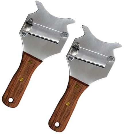 CHICAMPERA Affettatrice Per Formaggio e Tartufi in Acciaio 2 Pezzi, Grattugia Per Cioccolato Multifunzione Per Uso Domestico e Professionale, Gadget Da Cucina Antiruggine