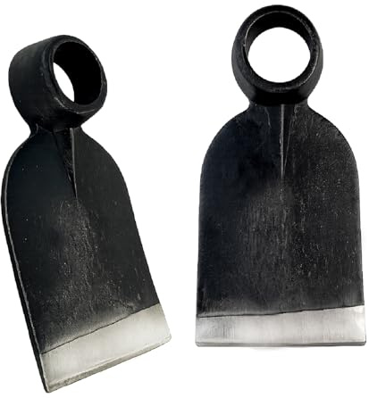 Crisalide® Zappa Forgiata Senza Manico 350 g – Zappa da Orto e Giardinaggio in Acciaio, Foro Ø 3 cm, Larghezza 8 cm, Ideale per Smuovere Terreno e Diserbo