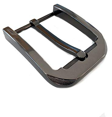 Cartvelli Premium Gürtelschnalle Herren 40mm breit Metallic-Grau mit Laser Finish - Gürtelschließe für Gürtel von 38-40mm - hochwertige Metall-Legierung Ersatzschnalle