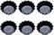 Adipn 6 Pcs Tart Tins Mini Non-Stick Tart Pans Round Quiche Pans for Baking Quiche Pie Tartlet Cheesecakes