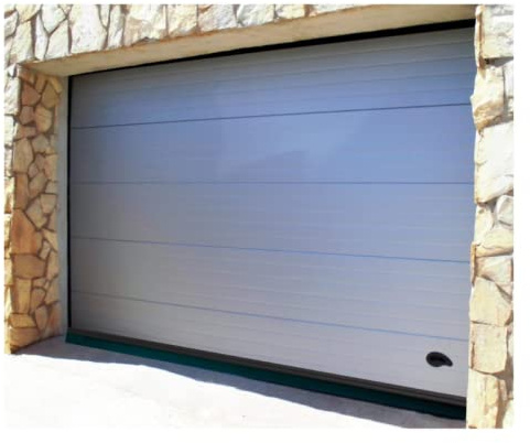 Burlete para Puerta de Garaje 250cm Negro con Perfil de Aluminio