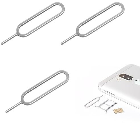 3 Epingle d'ejection de Carte SIM, Portable Carte SIM Plateau Aiguille éjecteurs Extracteurs Pin Outil, Plateau de Carte SIM Pin Ejection Compatible Android, Samsung Galaxy