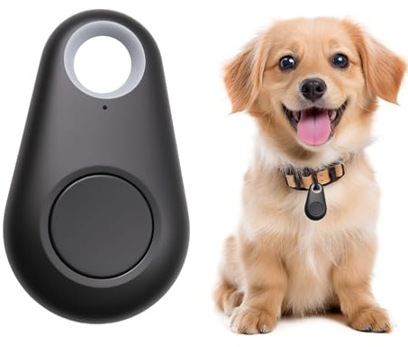 Localisateur Bluetooth GPS Anti-Perte, Multifonction Porte-clés Tracker avec Application pour Valises, Enfant, Porte-clés, Animaux, Portefeuille Compatible avec iOS/Android - Noir