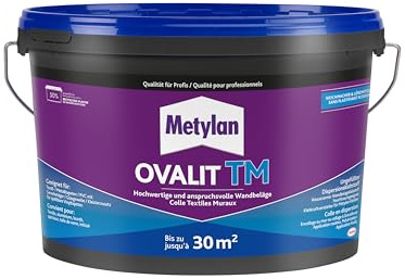 Metylan 44566 Ovalit TM Colle textiles muraux, Blanc