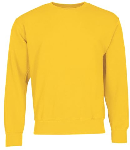 Fruit of the Loom Men's Set-In Classic Sweater, Sunflower, Small