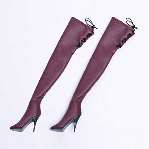 ZSMD 1/6 Lange Stiefel Sexy Schnürstiefel Loose Action Doll Kostüm Für HT VERYCOOL TTL Play PHICEN (B)