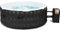 COSTWAY Spa Gonflable, 2 à 4 Personnes, 180 x 68 CM, Spa Rond Portable avec 108 Jets de Massage, Filtration à Cartouche et Bâche de Protection pour Le Spa, Noir (sans Appui-tête et Porte-gobelet)