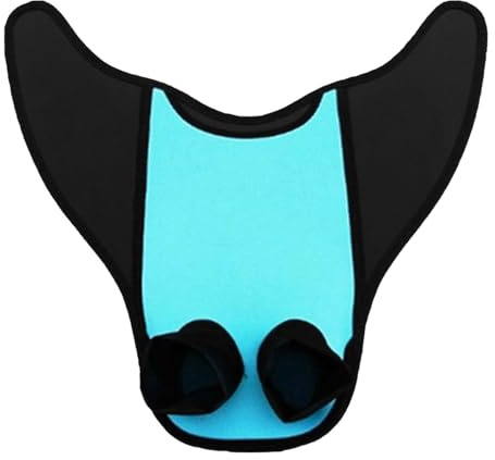 PPWW Monofin da Nuoto per Bambini/Adulti, Pinne da Allenamento da Nuoto per Bambini e Adulti, Blu, Gomma Termoplastica