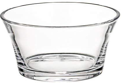 CRISTALICA Schale Müslischale Eisbecher Kompottschälchen Schale Glas Transparent D12 cm