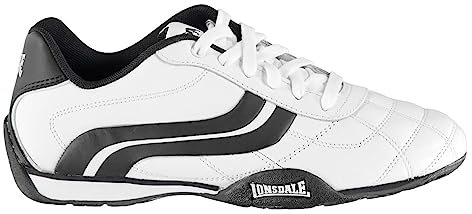 Lonsdale Camden Mens Trainers White/Navy 9.5 (44)