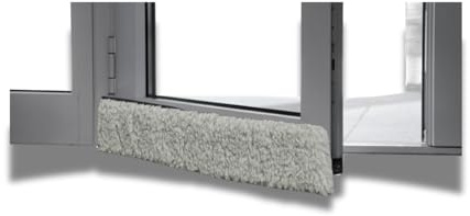 K. & N. Schurwolle 550 Schurwoll-Zugluftstopper für Türen 100 cm, Grau