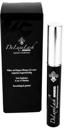 DeLuxeLash ADVANCED 3,5ml Wimpern-Serum Wachstum hormonfrei für längere, vollere und dichtere Wimpern und Augenbrauen, Lash and Brow Booster Serum, Biotin, Dermatologisch und Allergie getestet