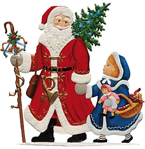 Wilhelm Schweizer Zinnfigur Nikolaus mit Kind Jahresnikolaus 2009