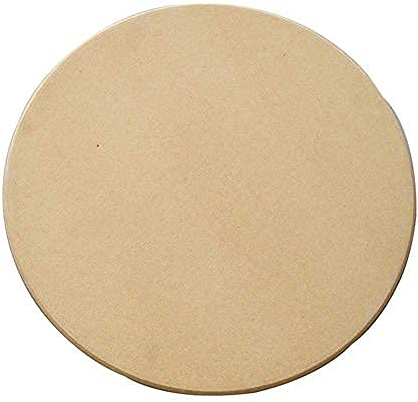 Piedra para pizza redonda - Bandeja para pizza de piedra de cordierita - Para horno y grill (28 CM)
