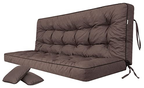 Dyna för hollywoodgunga, hammock, sittbänk med ryggstöd, sittbredd 120 cm