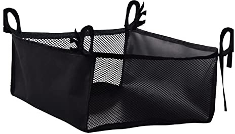 Wheelchair Bag, Under Seat Rollator Bag, Wheelchair Under seat storage bag, Under Seat Large Capacity Reusable Backpack Bag, Side Storage Organizer, Under-seat Storage Bag for Wheelchairs(Black)