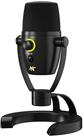 NEAT Bumblebee II - Professional Cardioid Directional USB Condenser Microphone with 24 Bit/96 KHz Digital Audio for Recording, Streaming, Podcasting, and Gaming - Black