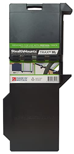StealthMounts Trax90 XL Track Saw Square for Festool | 90° Right Angle Plunge Saw Guide Rail Angle Stop