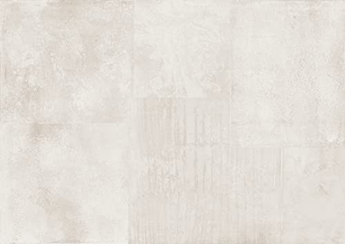 Rasch Tapete 364217 - Carta da parati fotografica in tessuto non tessuto con effetto metallo bianco, effetto ruggine, 3,00 m x 4,24 m (lunghezza x larghezza)