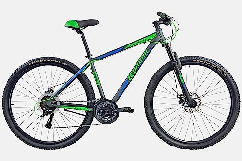 Legnano Andalo L710, Mountain Bike 29 pollici Alluminio, Colore Grigio Matt, Blu e Verde, Taglia 45