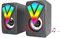Qihuyi Altavoces RGB para PC,Juegos Altavoz RGB Altavoces Multimedia - Altavoz USB con Cable para computadora portátil, música y Escritorio
