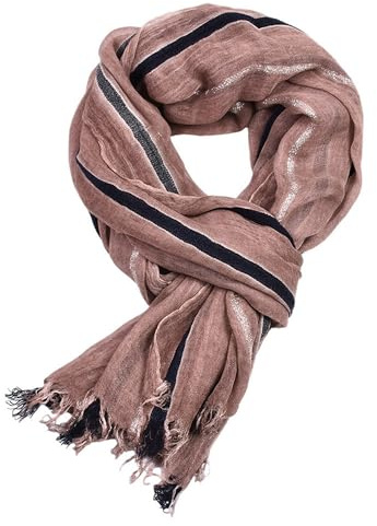 MEISHINE 190 x 90 cm Automne Hiver Hommes Coton mélangé Foulard Mode Impression Foulard Homme Foulard basique, Rose, 190*90cm/