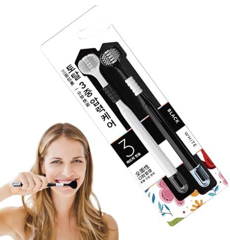 Dreiseitige Zahnbürsten für Erwachsene, weiche Borsten, tiefenreinigende Erwachsenen-Zahnbürste, weiche Borsten, dreiseitige weiche Zahnbürste für Reisen, Schlafsaal, Geschäftsreisen, Zuhause