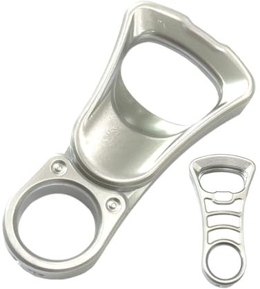 Abridor de lata de metal, manual manual - Abridor de tapa de lata de servicio pesado | Tapa pequeña y portátil de eliminación de suministros para alimentos enlatados y botella de refresco
