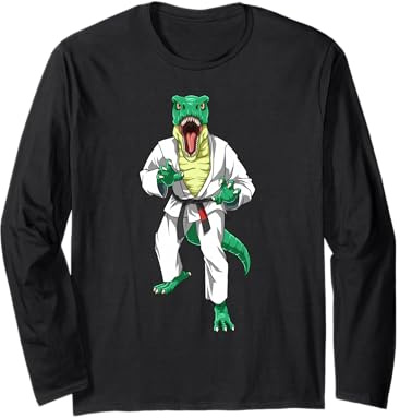 Funny Jiu Jitsu T-Rex - Un gi en Forme de Dinosaure Manche Longue