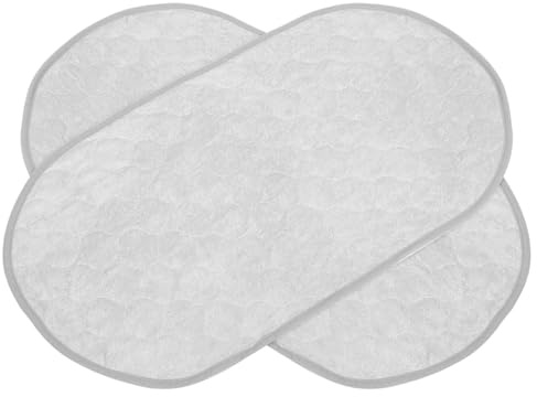 LOLIPPYY 2 Piezas almohadillas de cama para incontinencia empapador reutilizable almohadilla de cama impermeable para bebé impermeables Grey