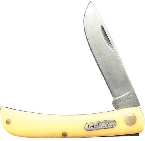 Schrade Unisex - Vuxen Imperial, Utomhuskniv, Bladlängd: 6,98 cm, Sodbuster, gul, en storlek