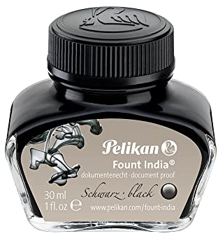 Pelikan 221143 Fount India Kunststoff-Behälter, 30 ml, 1 Set, schwarz 1 Stück (1er Pack)