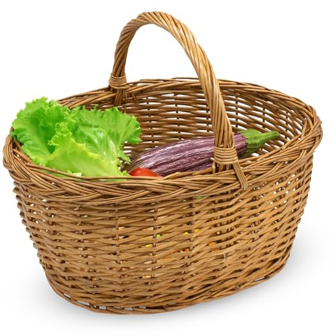 Spetebo Korg med bärbygel (45 x 21 x 30 cm) – praktisk shoppingkorg av vide