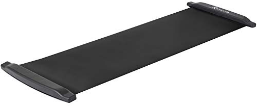 ProSourceFit Slide Board Mat for Exercise 6’ with End Stops, Booties & Carrying Bag for Low-Impact Indoor Home Workouts and Sports Training