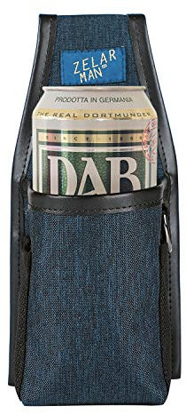 Fondina per birra, resistente, per bevande e bevande, portatile, per uomini e donne (blu)