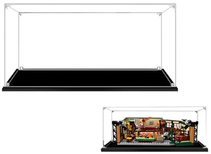 Hosdiy Vitrine Exposition Acrylique pour Lego 21319 | 35x25x15 cm, Boîte de Présentation Transparente pour (Friends Central Perk), à Monter Soi-Même, Présentoir - 2mm
