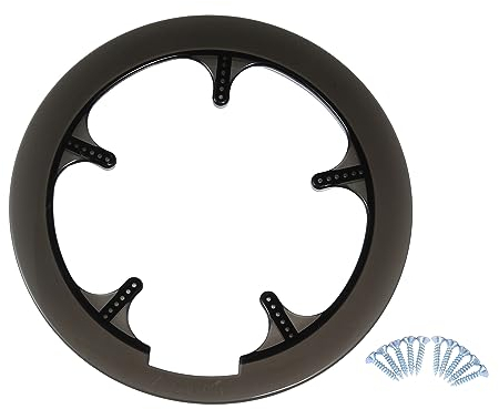 X AUTOHAUX 52 53 56 Zähne Fahrrad Kurbelgarnitur Kettenrad Abdeckung schwarz klar