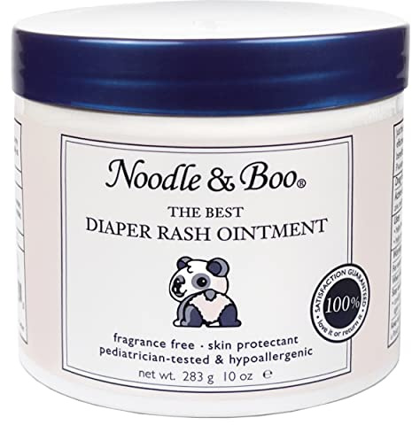 Noodle & Boo The Best Diaper Rash Ointment, Multi Purpose Baby Skin Care Zinc Oxide Ointment For Diaper Rash Prevention, Treatment & Relief, 10 Oz.