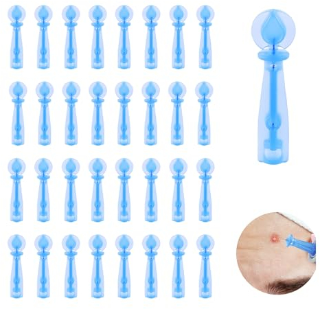 100 Pièces Aiguilles Jetables pour Points Noirs, Blackhead Blemish Remover Tool, Ensemble Complet pour l'Extraction de Comédons et Impuretés