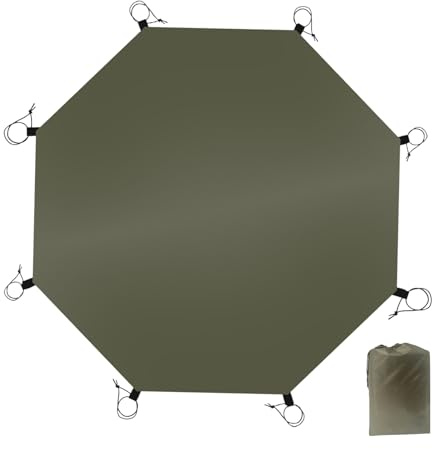 Waterproof Ground Sheets For Camping - Lightweight Tent Tarp Ground Sheet Mat | Octagonal Outdoor Camping Tent Mat For Picnics, Playground, Hiking, Park, Oudtoor Travel
