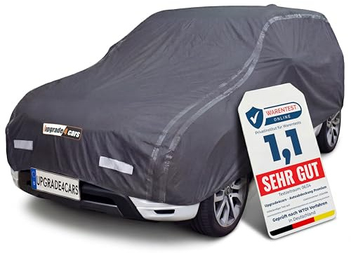 Upgrade4cars Premium exteriör bilskydd 2026 vattentät version | komplett skydd för alla årstider | universell SUV presenning - L (480 × 195 × 150 cm)