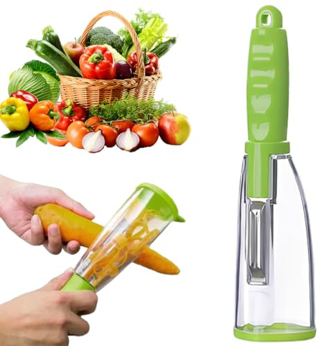 Pelapatate Professionale, Sbucciatore Universale, Pela Patate Verdure e Frutta, Estremamente Affilato, Finitura Seghettata, Doppio Taglio