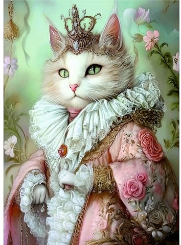 Papier de riz Cat Queen, 29,2 x 40,6 cm (A3+) – Papier de découpage pour meubles, supports mixtes, cartes et travaux manuels, découpage CRAFT KREATIVELY
