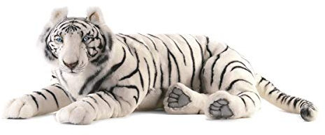Hansa Peluche Tigre Blanc Couché 100cmL