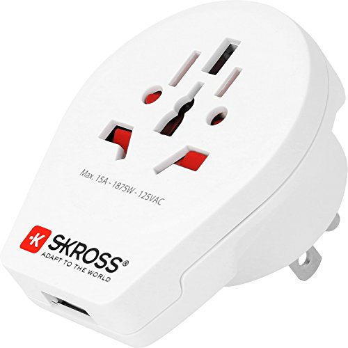 SKROSS Country Travel Adapter 1.500262 World to USA with USB